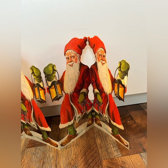 Rare Vintage Swedish Santa Clause cut outs Christmas decor excellent condition - Picture 4 of 5